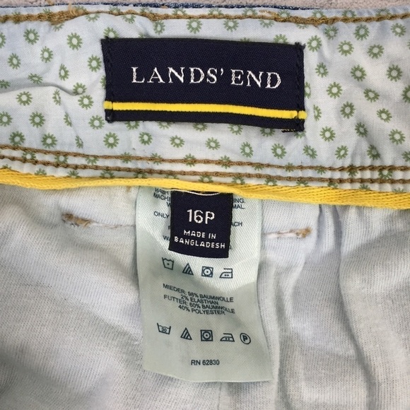 Lands End Lined Jeans Sz 16P Multiple Pockets Hiking Camping Outdoor Pants - Picture 8 of 12